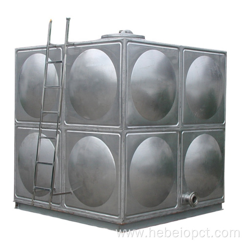 Stainless steel water tank to store irrigation water